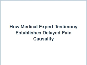 Establishing Causality: Delayed Pain Through Expert Testimony